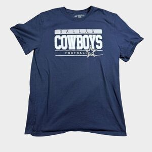 Dallas Cowboys T-Shirt Mens XL Navy Blue Short Sleeve Cotton Graphic Tee NFL